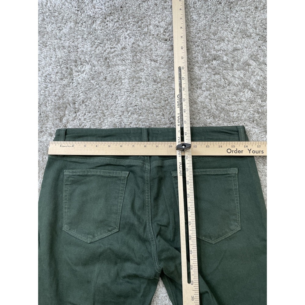 Just Black Jeans Womens 31P Green Skinny Denim Made in USA Five Pocket - Picture 9 of 10